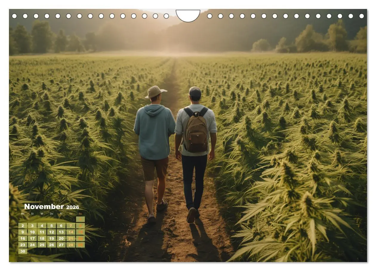 Bild: 9783457339558 | Wunderschöne Cannabisfelder (Wandkalender 2026 DIN A4 quer),...