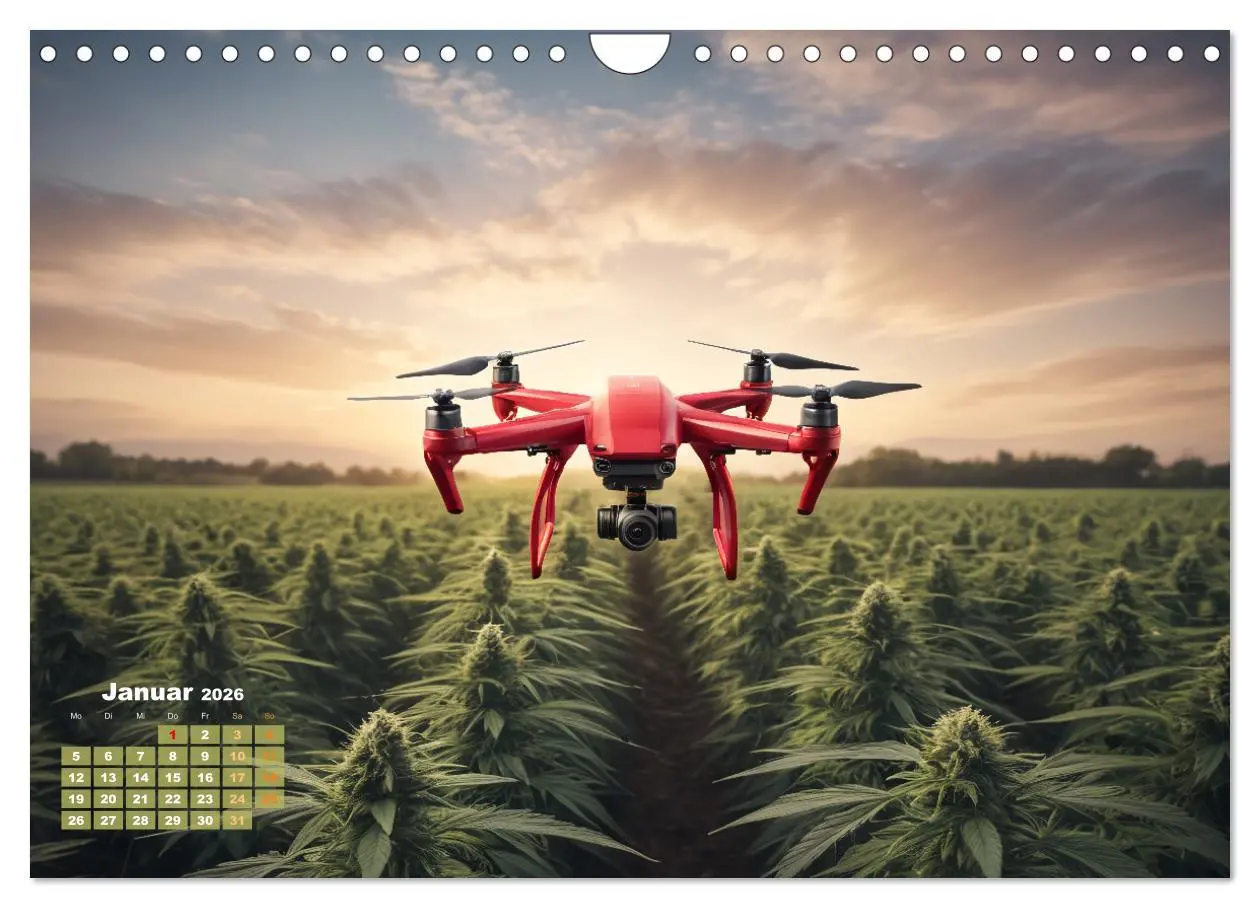 Bild: 9783457339558 | Wunderschöne Cannabisfelder (Wandkalender 2026 DIN A4 quer),...