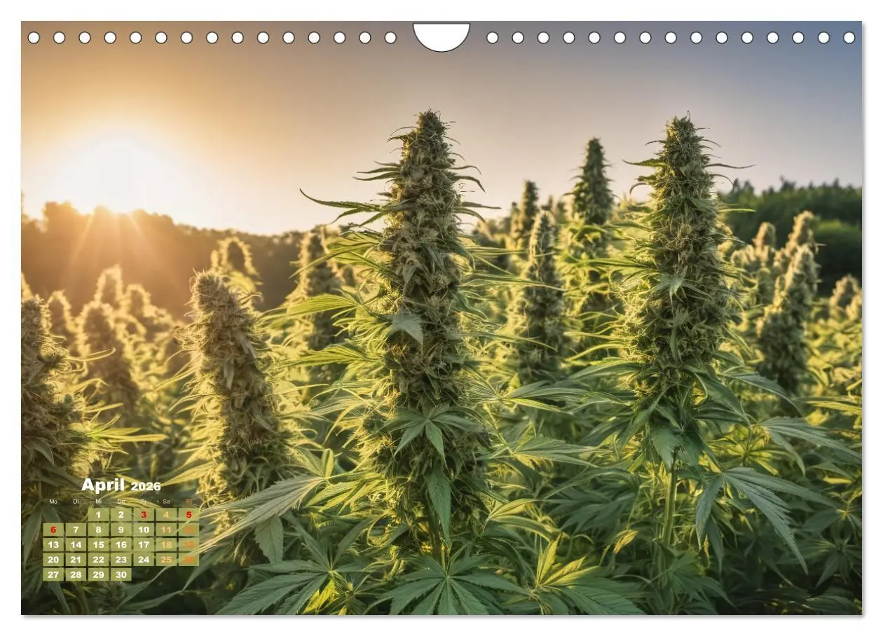 Bild: 9783457339558 | Wunderschöne Cannabisfelder (Wandkalender 2026 DIN A4 quer),...