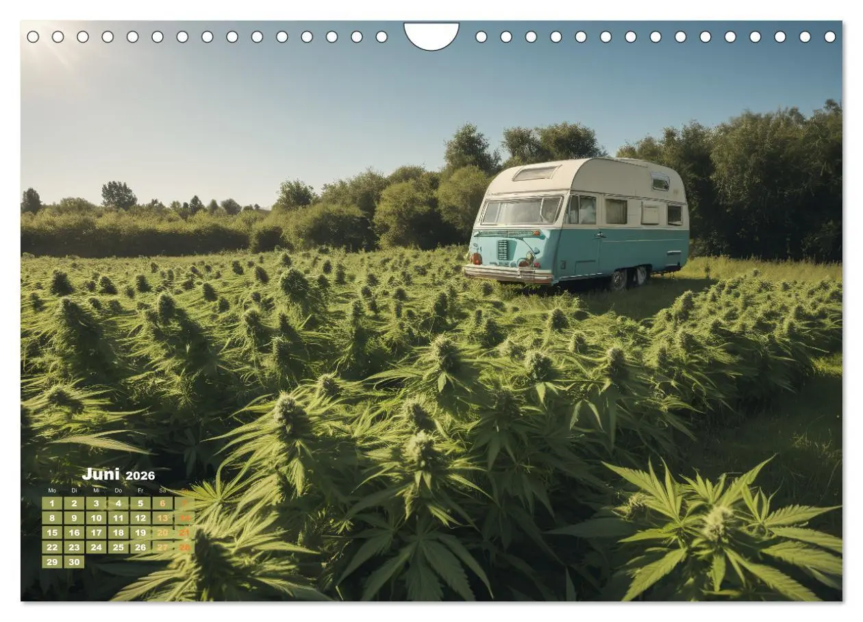Bild: 9783457339558 | Wunderschöne Cannabisfelder (Wandkalender 2026 DIN A4 quer),...