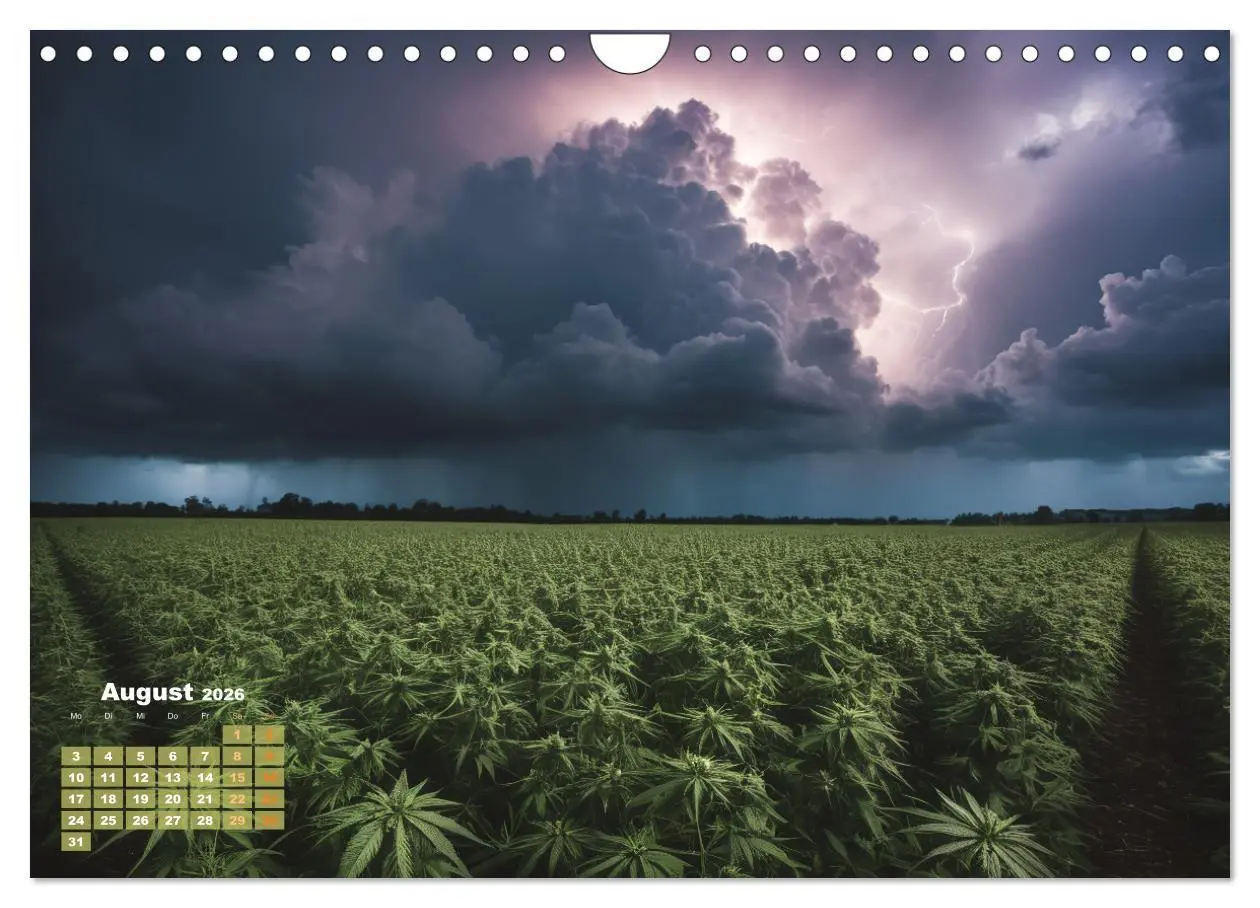 Bild: 9783457339558 | Wunderschöne Cannabisfelder (Wandkalender 2026 DIN A4 quer),...