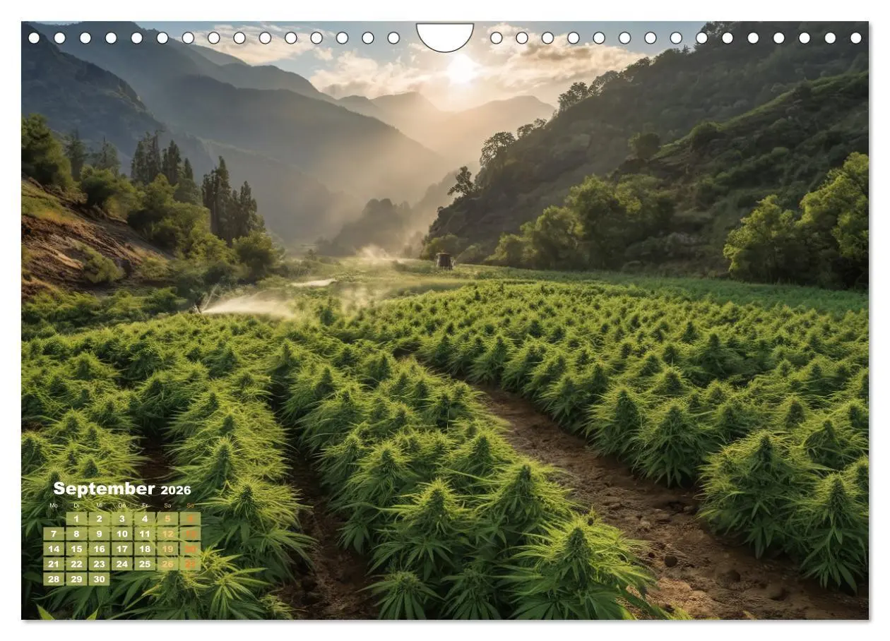 Bild: 9783457339558 | Wunderschöne Cannabisfelder (Wandkalender 2026 DIN A4 quer),...