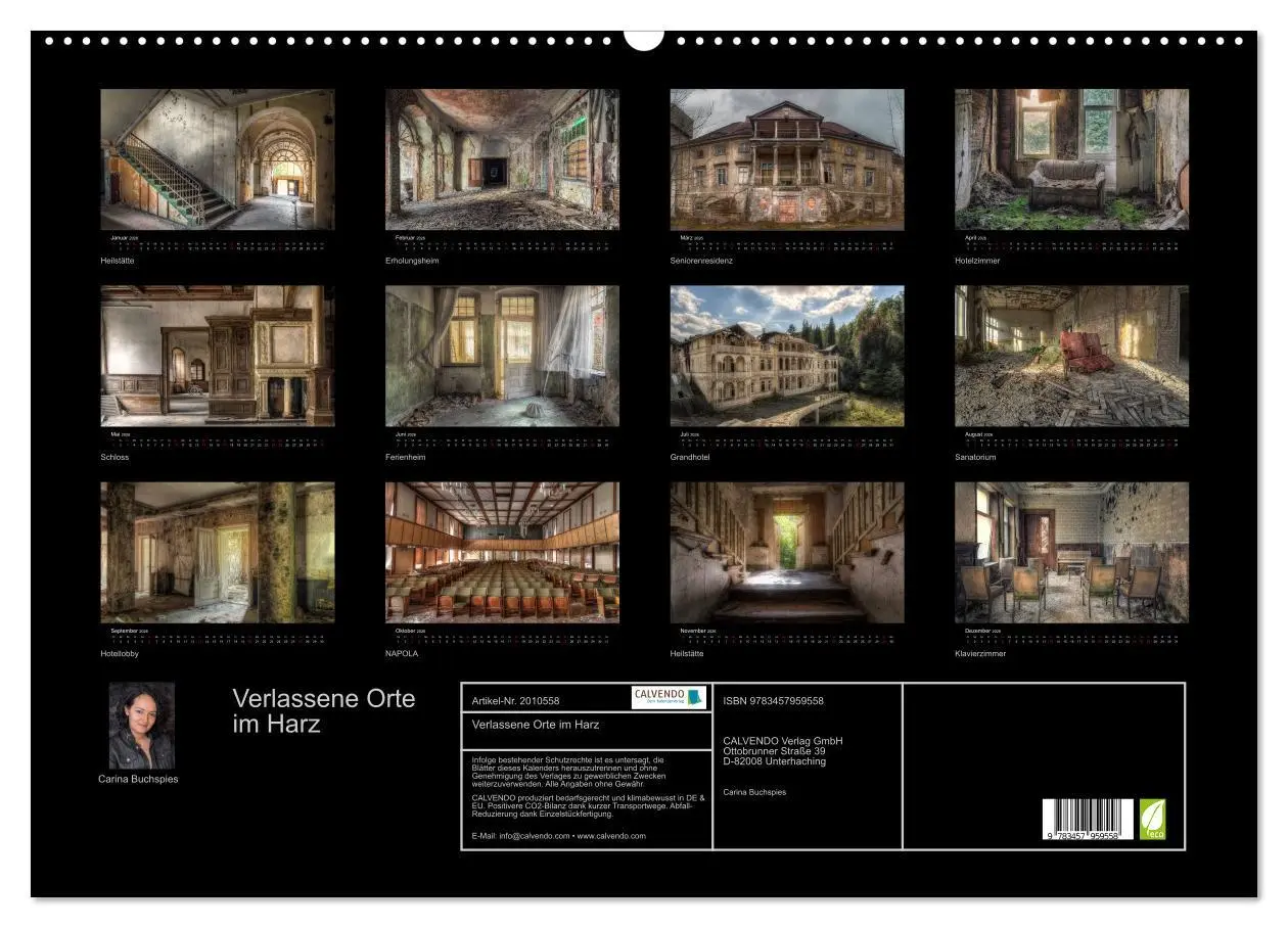 Bild: 9783457959558 | Verlassene Orte im Harz (Wandkalender 2026 DIN A2 quer), CALVENDO...