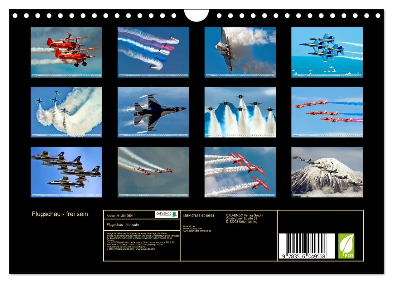 Bild: 9783516049558 | Flugschau - frei sein (Wandkalender 2026 DIN A4 quer), CALVENDO...
