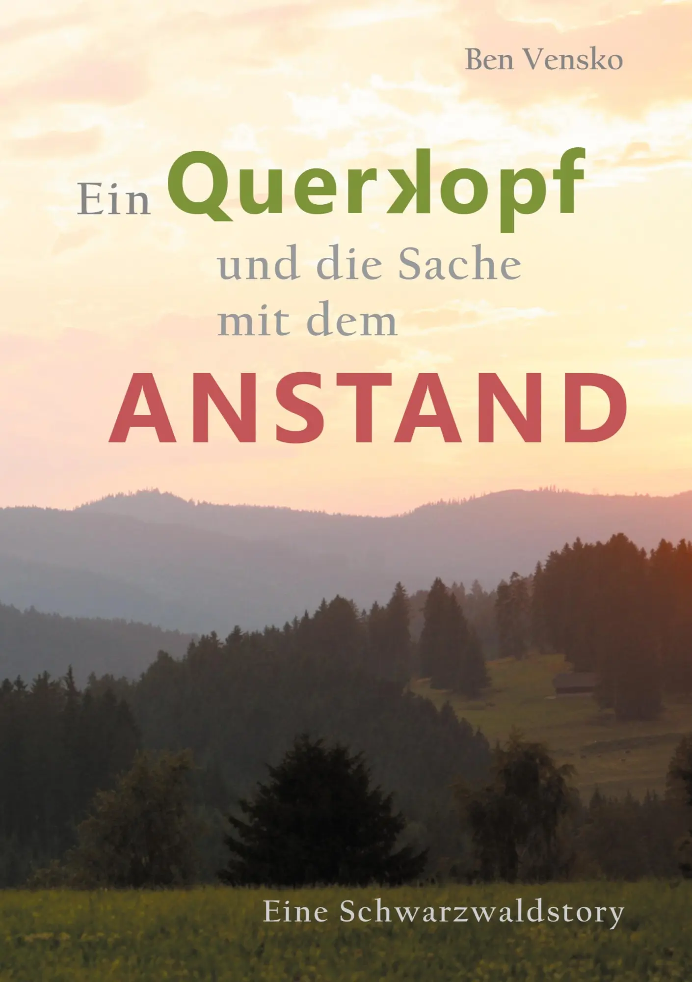 Cover: 9783751989558 | Ein Querkopf und die Sache mit dem Anstand | Ben Vensko | Taschenbuch