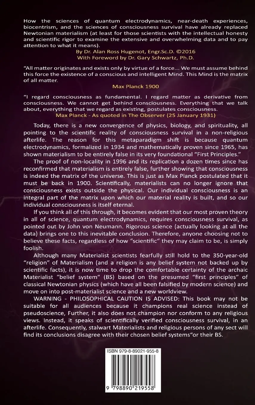 Rückseite: 9798890219558 | The New Science of Consciousness Survival and the Metaparadigm...