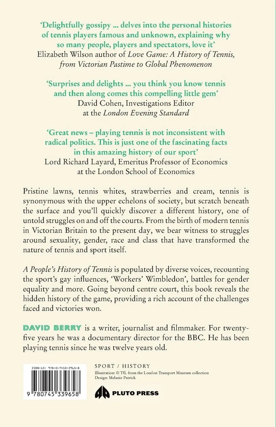 Rückseite: 9780745339658 | A People's History of Tennis | David Berry | Taschenbuch | Englisch