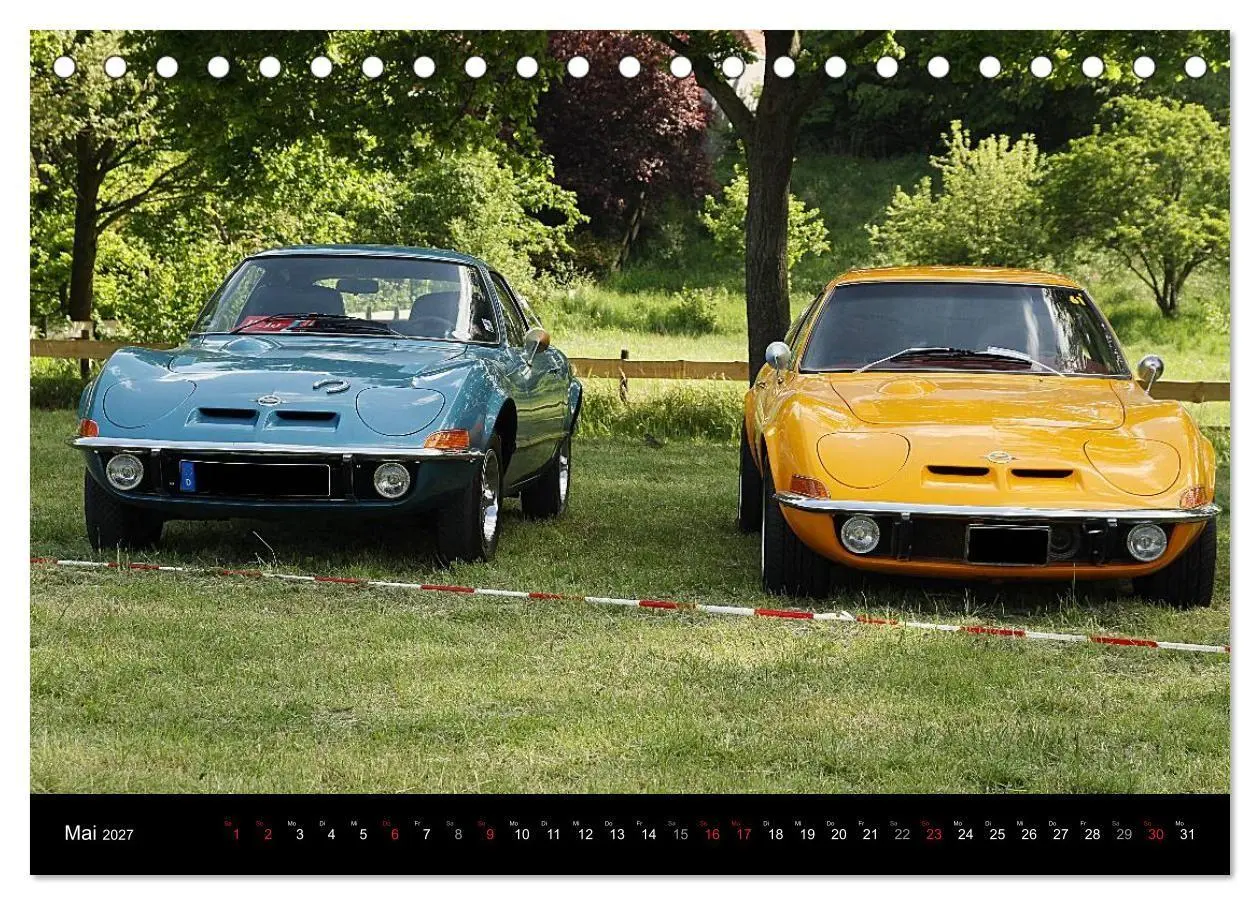 Bild: 9783594019658 | Opel GT Der Kalender (Tischkalender 2027 DIN A5 quer), CALVENDO...