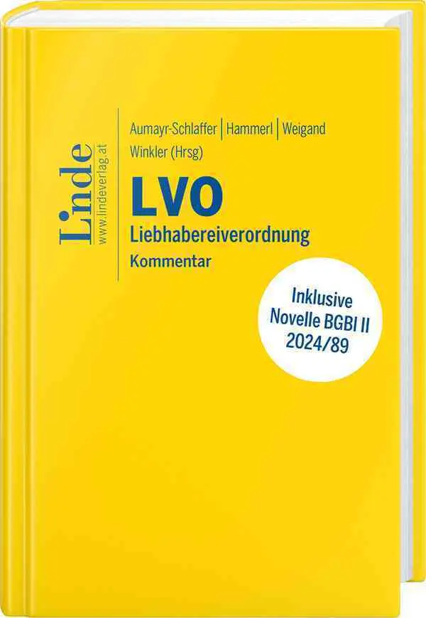 Cover: 9783707349658 | LVO Liebhabereiverordnung | Kommentar | Bernhard Kuder (u. a.) | Buch