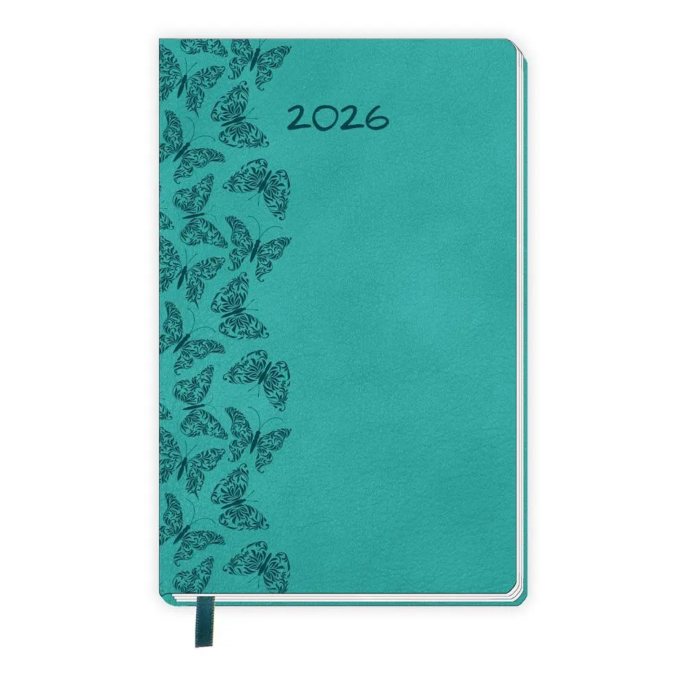 Cover: 4251901509758 | Trötsch Taschenkalender A6 Soft Touch Schmetterlinge 2026 | KG | 2026
