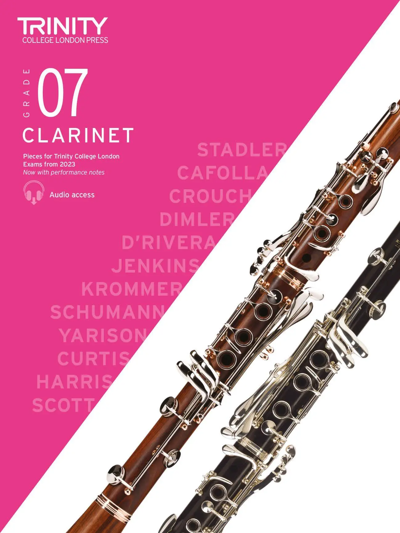 Cover: 9780857369758 | Trinity College London Clarinet Exam Pieces from 2023: Grade 7 | 2022