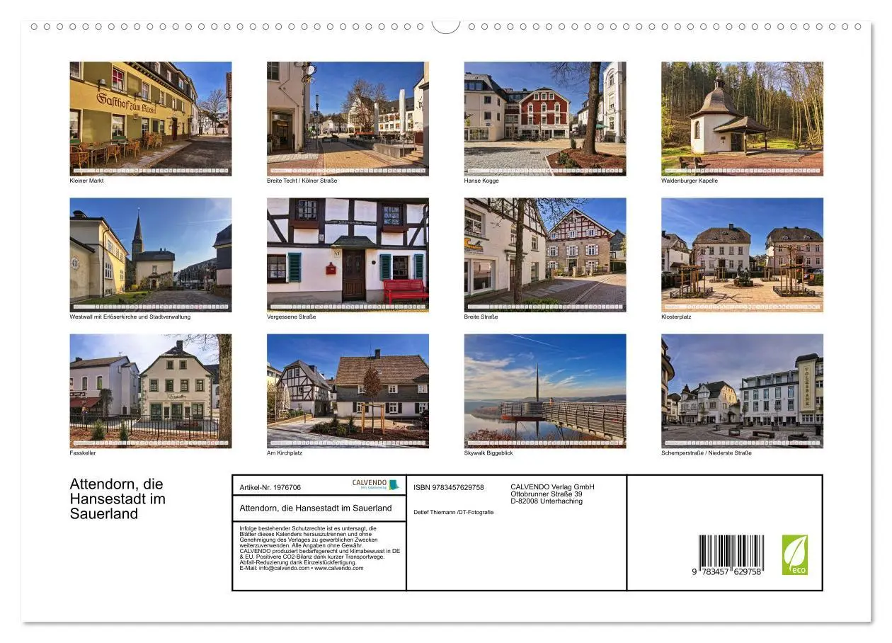 Bild: 9783457629758 | Attendorn, die Hansestadt im Sauerland (hochwertiger Premium...