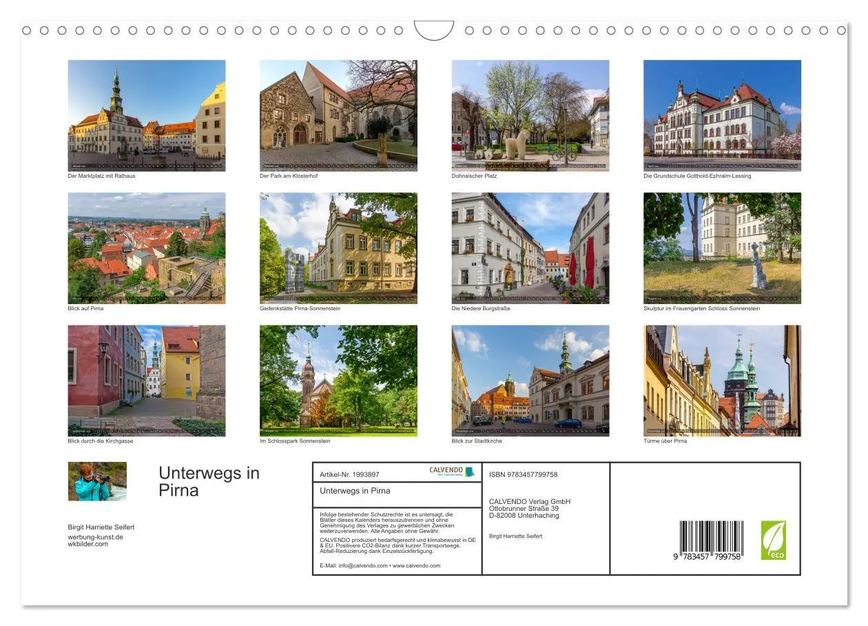 Bild: 9783457799758 | Unterwegs in Pirna (Wandkalender 2026 DIN A3 quer), CALVENDO...