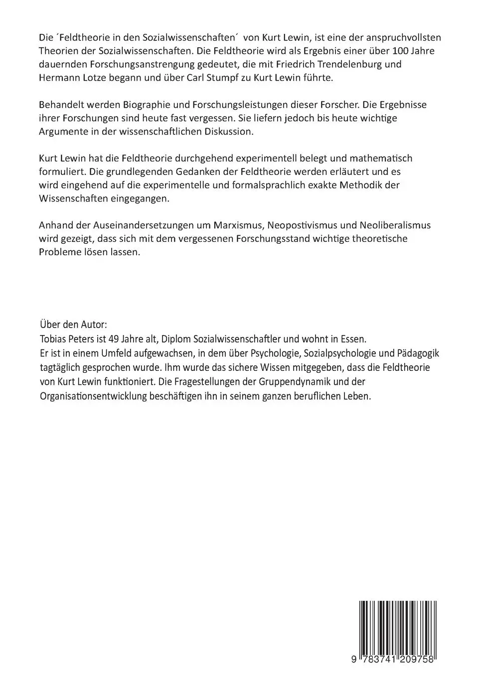 Rückseite: 9783741209758 | Ein vergessener Forschungsstand - Friedrich Adolf Trendelenburg,...
