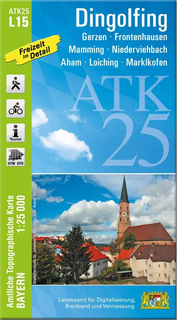 Cover: 9783899339758 | ATK25-L15 Dingolfing (Amtliche Topographische Karte 1:25000) | Deutsch