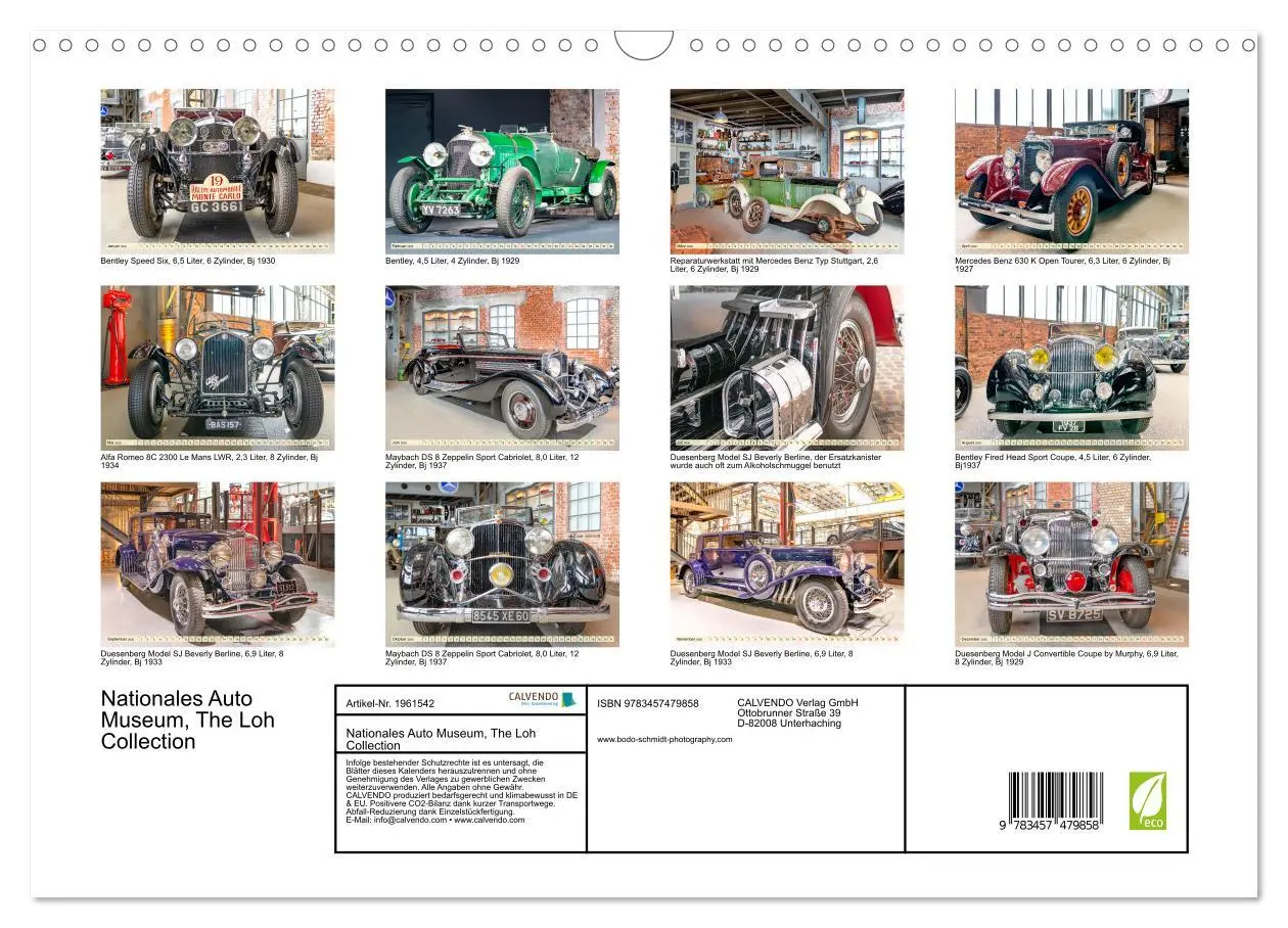 Bild: 9783457479858 | Nationales Auto Museum, The Loh Collection (Wandkalender 2026 DIN...