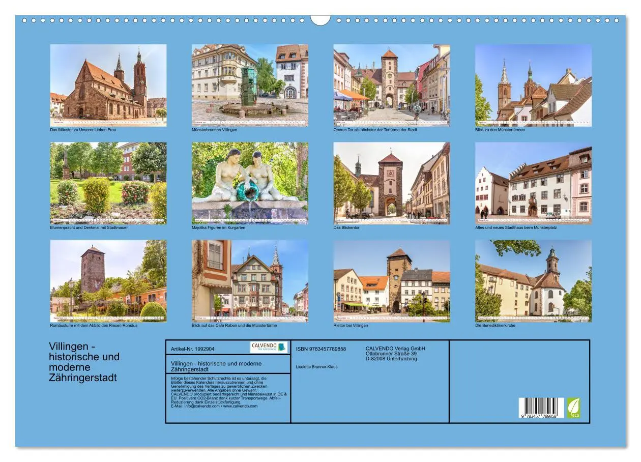 Bild: 9783457789858 | Villingen - historische und moderne Zähringerstadt (Wandkalender...