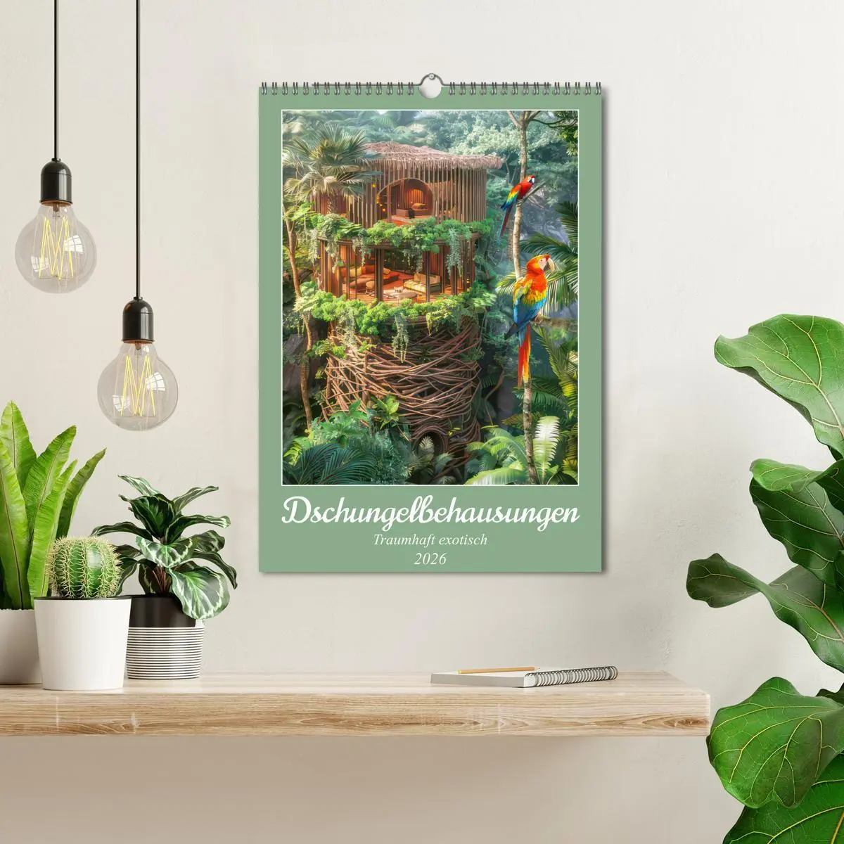 Bild: 9783516259858 | Dschungelbehausungen - Traumhaft exotisch (Wandkalender 2026 DIN A3...