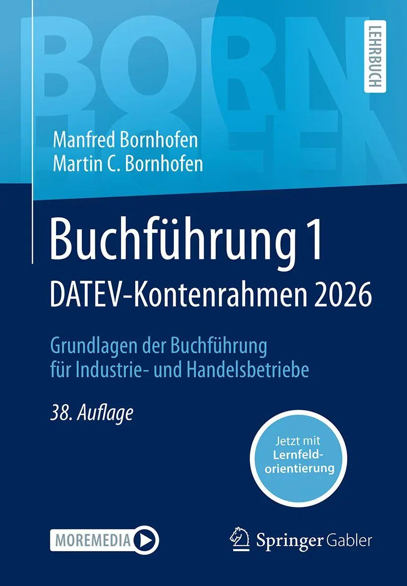 Cover: 9783658519858 | Buchführung 1 DATEV-Kontenrahmen 2026 | Manfred Bornhofen (u. a.)