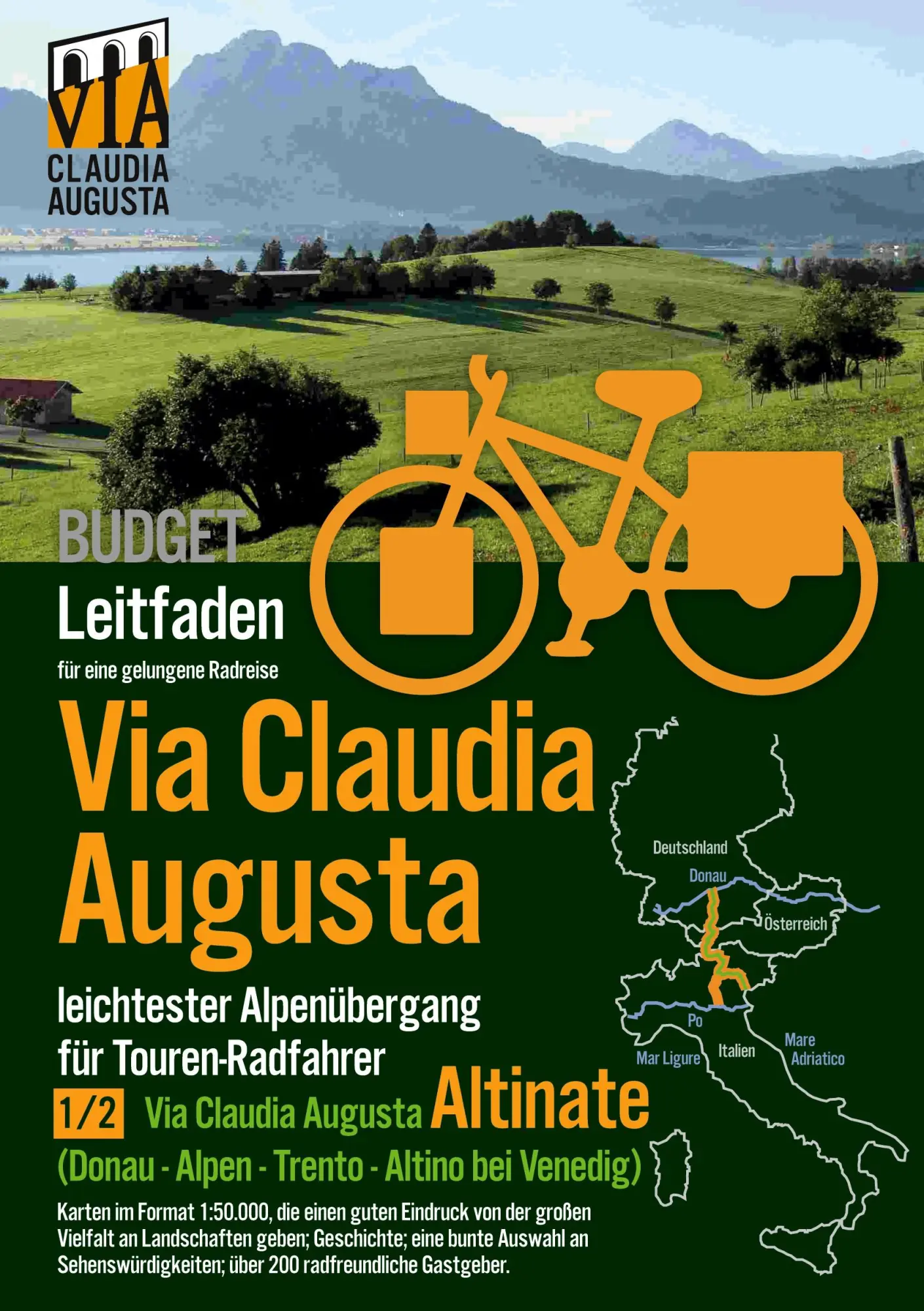 Cover: 9783751959858 | Rad-Route Via Claudia Augusta 1/2 Altinate Budget | Tschaikner | Buch
