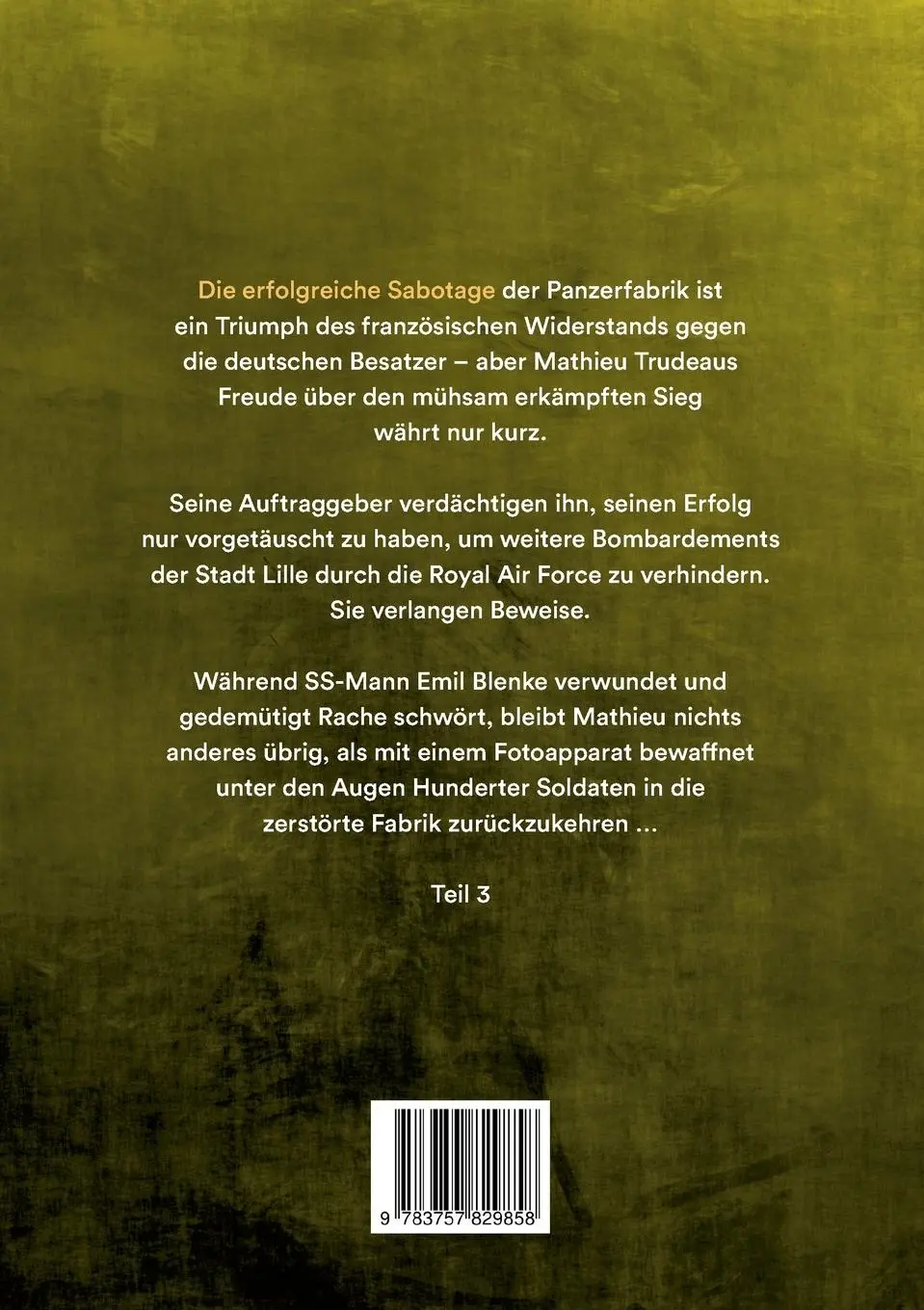 Rückseite: 9783757829858 | Der Preis der Hoffnung, Teil 3 (Taschenbuch-Ausgabe) | Erik Lorenz