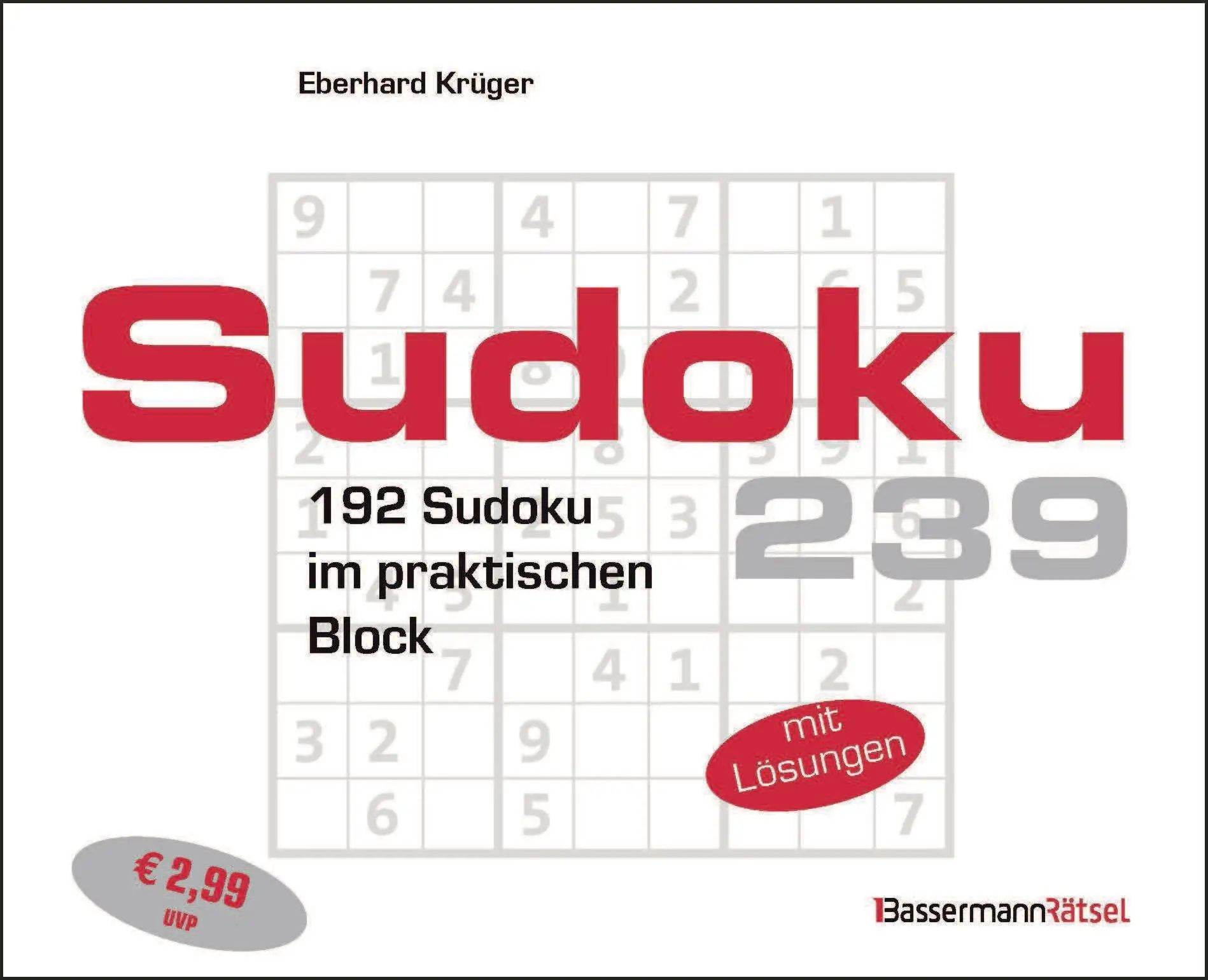 Krüger, Eberhard: Sudokublock 239 (5 Exemplare à 2,99 EUR)