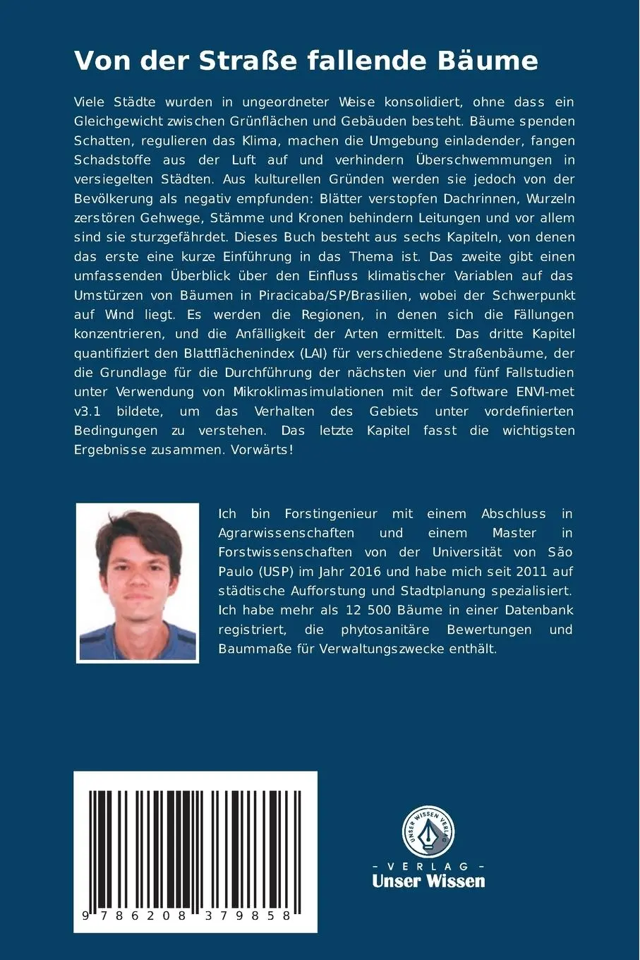 Rückseite: 9786208379858 | Von der Straße fallende Bäume | Flavio Henrique Mendes | Taschenbuch