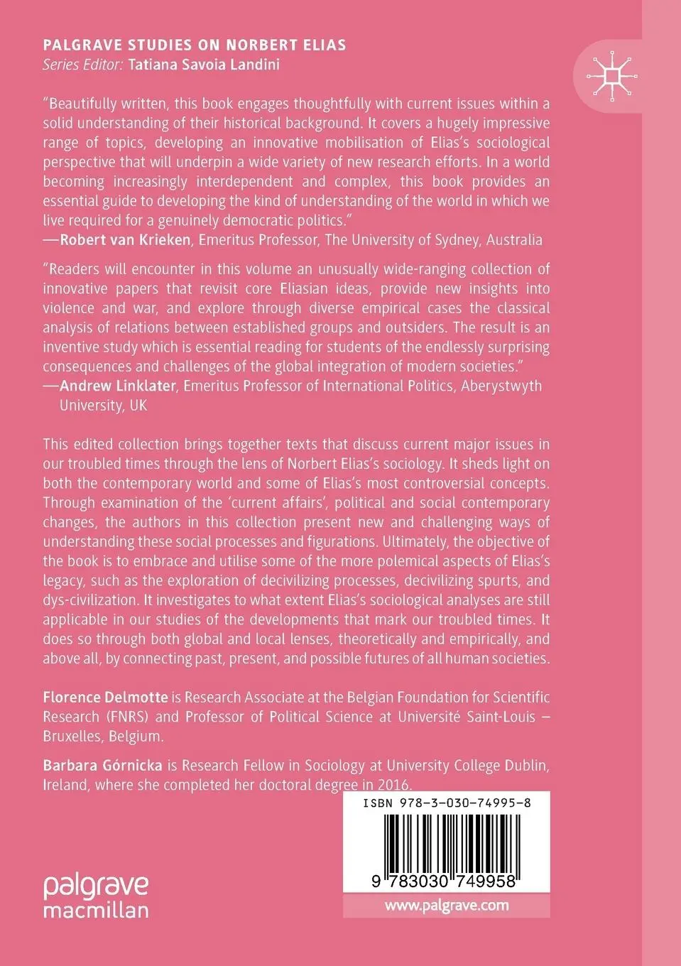 Rückseite: 9783030749958 | Norbert Elias in Troubled Times | Florence Delmotte (u. a.) | Buch