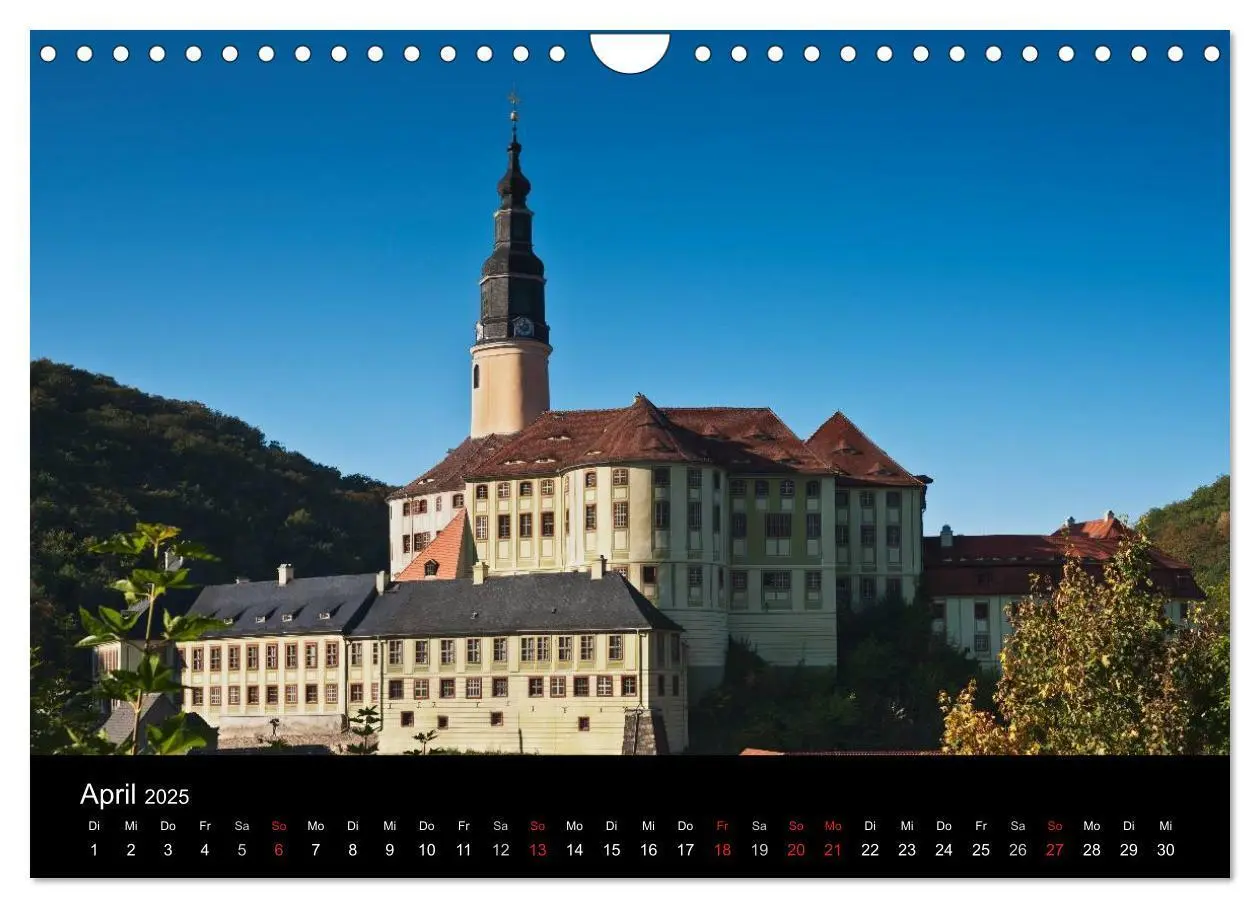Bild: 9783435829958 | Sächsische Burgen und Schlösser (Wandkalender 2025 DIN A4 quer),...