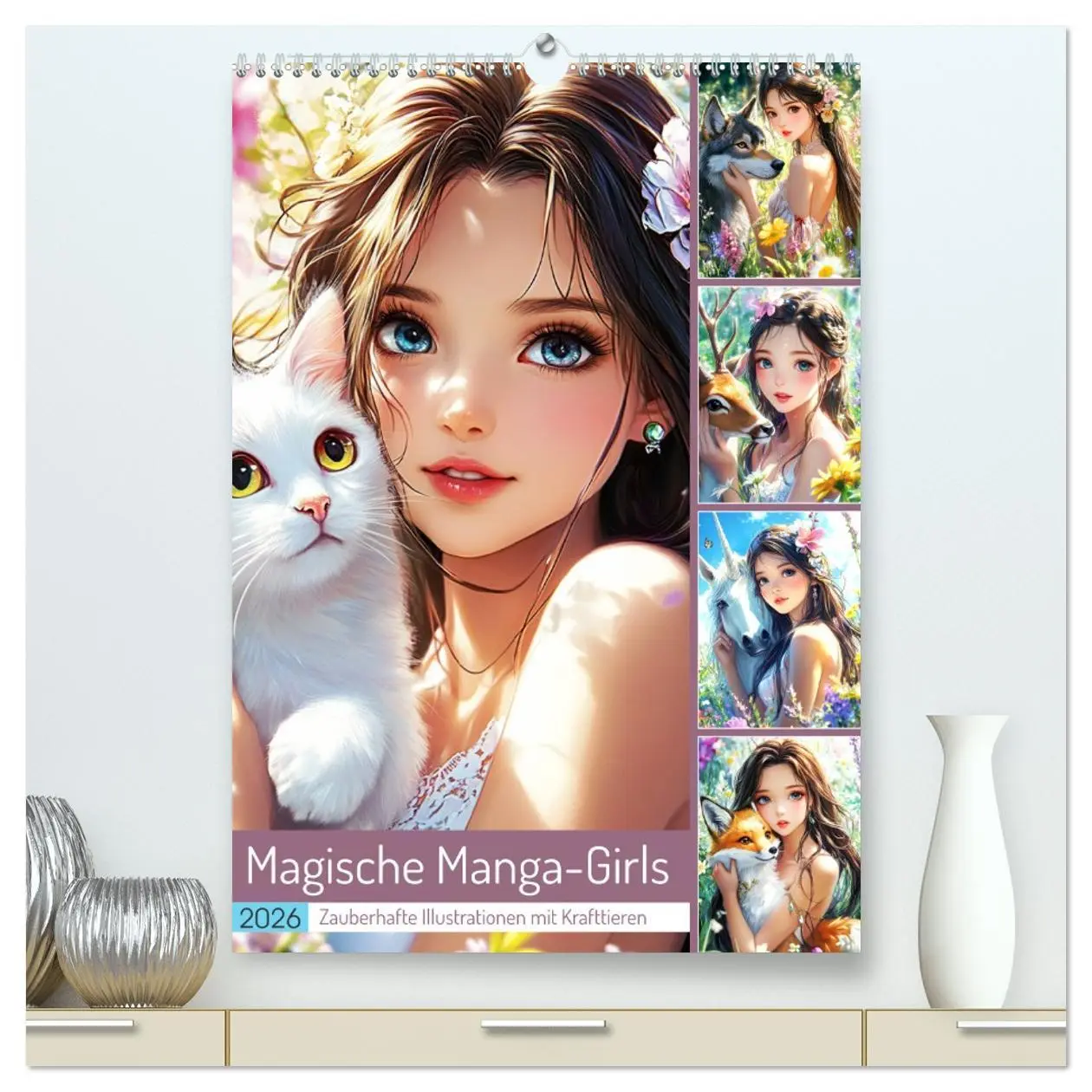 Cover: 9783516249958 | Magische Manga-Girls. Zauberhafte Illustrationen mit Krafttieren...