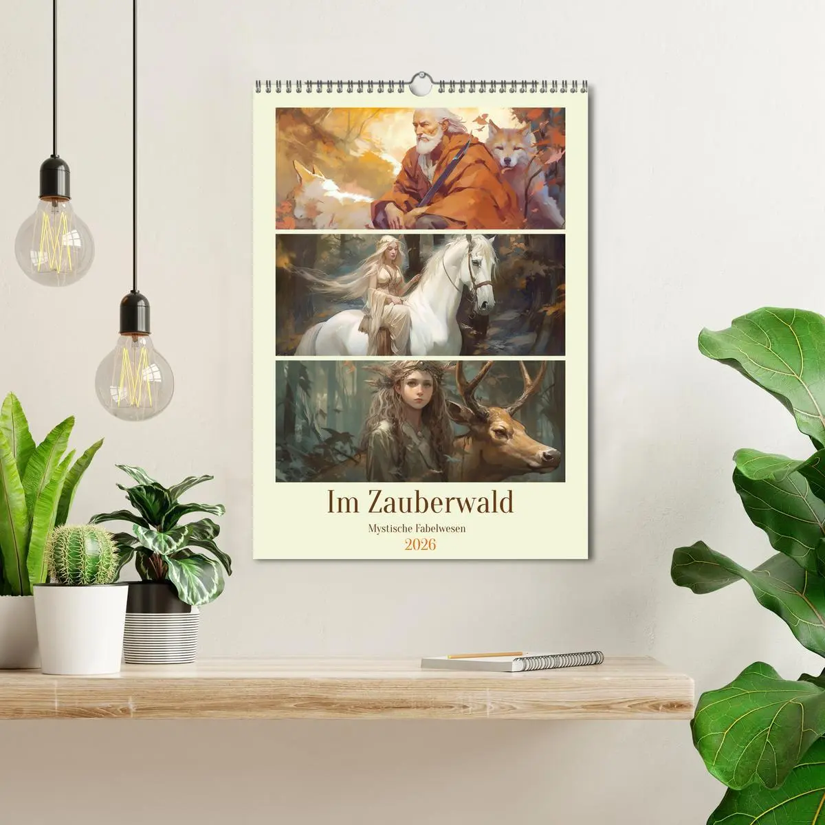 Bild: 9783516319958 | Im Zauberwald. Mystische Fabelwesen (Wandkalender 2026 DIN A3...