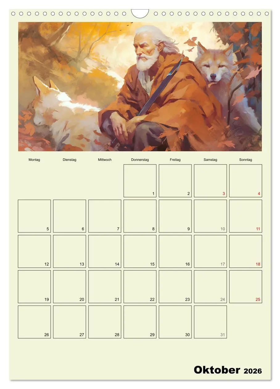 Bild: 9783516319958 | Im Zauberwald. Mystische Fabelwesen (Wandkalender 2026 DIN A3...