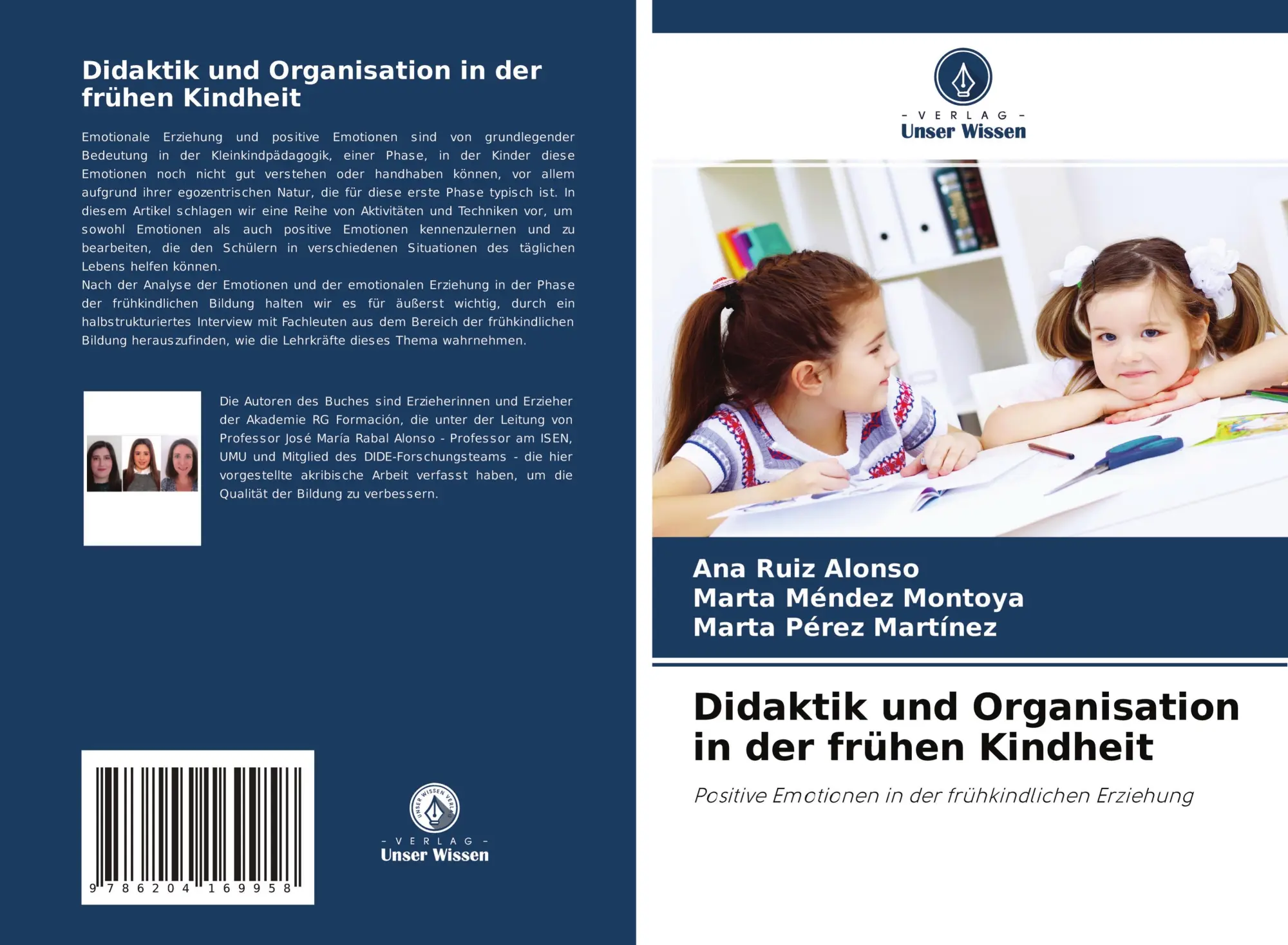Cover: 9786204169958 | Didaktik und Organisation in der frühen Kindheit | Alonso (u. a.)