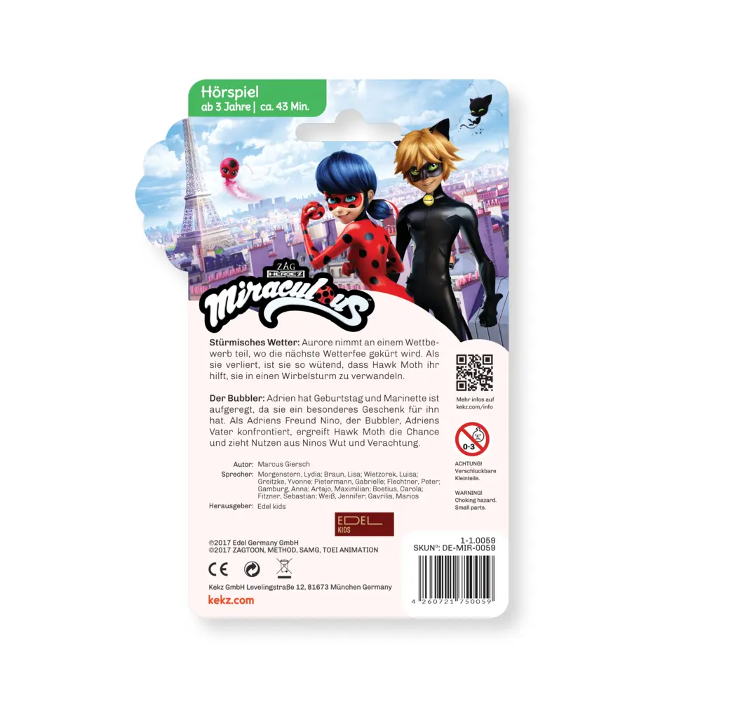 Bild: 4260721750059 | Miraculous - Stürmisches Wetter,1 Audio-Chip | Hörspiel | Kassette