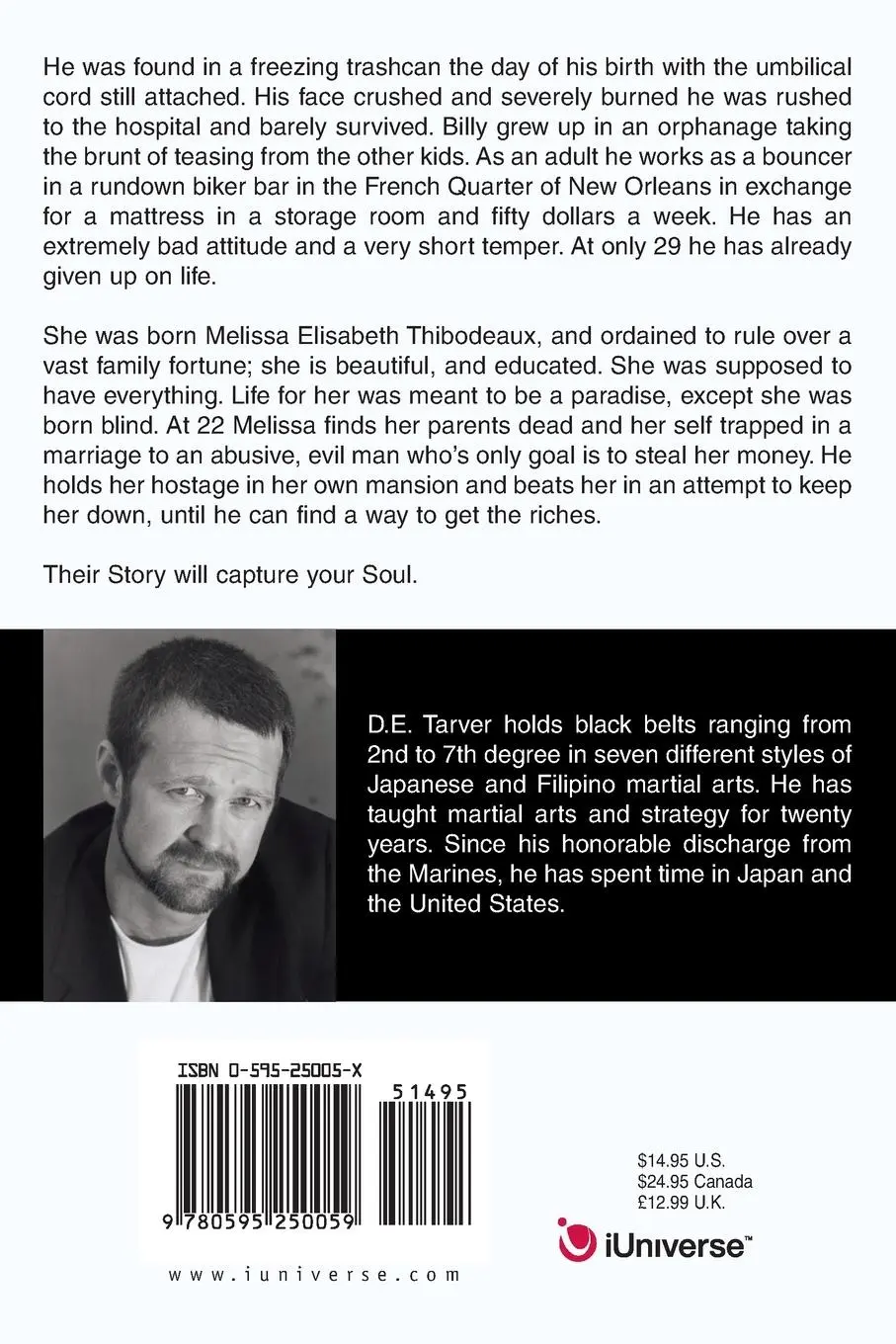 Rückseite: 9780595250059 | Soul Purpose | The Story of a Modern Day Ronin | D. E. Tarver | Buch