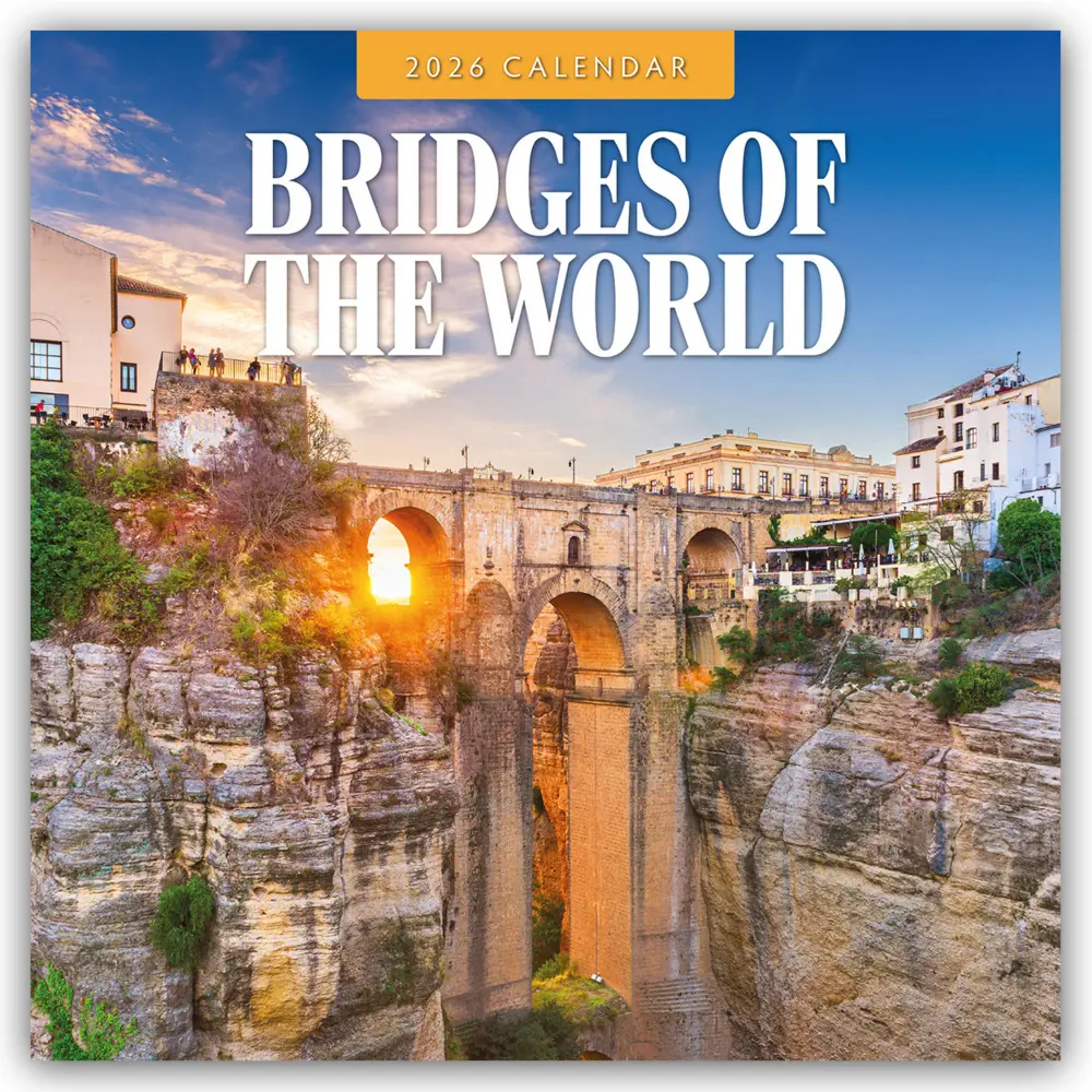 Cover: 9781837010059 | Bridges of the World 2026 Square Wall Calendar | Red Robin | Buch