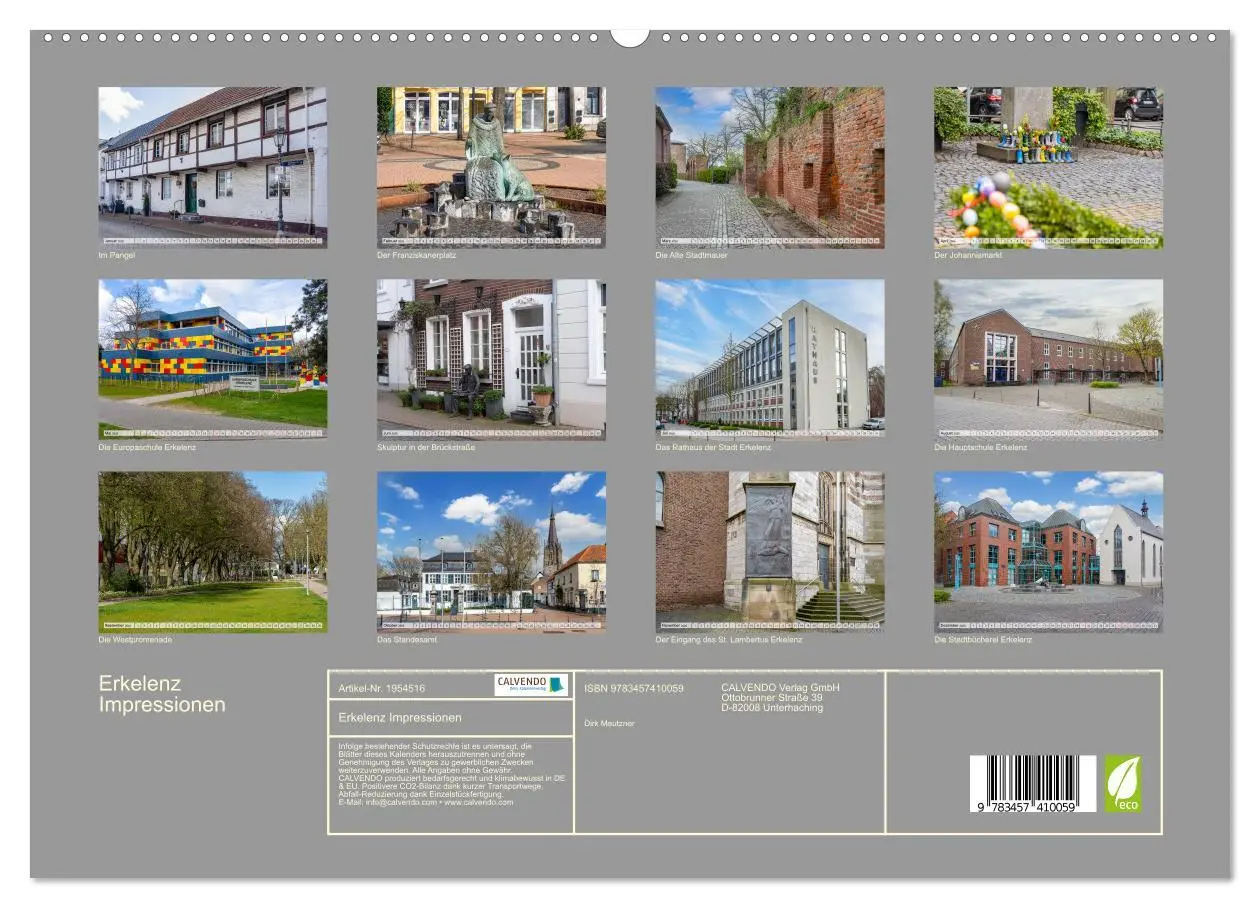Bild: 9783457410059 | Erkelenz Impressionen (hochwertiger Premium Wandkalender 2026 DIN...