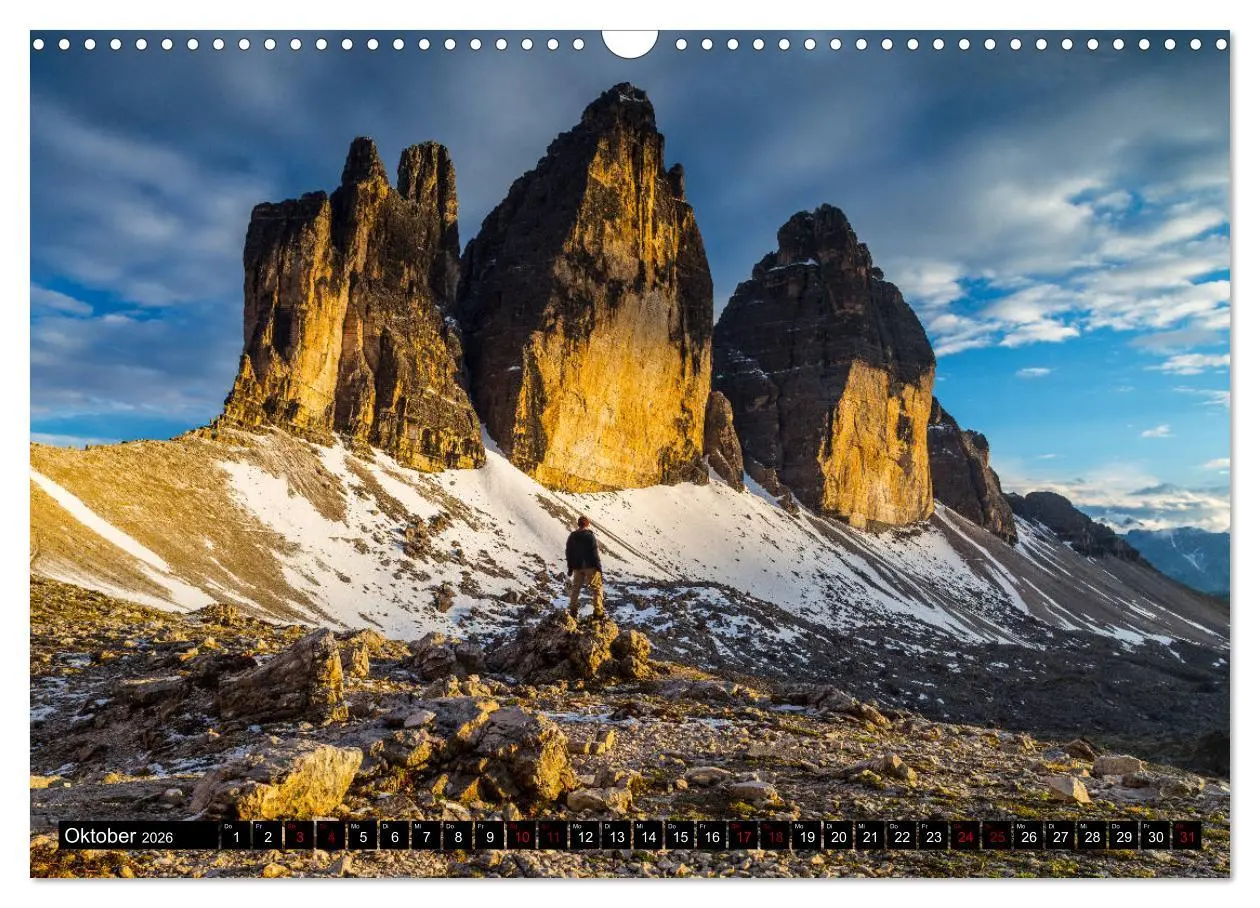 Bild: 9783457890059 | Drei Zinnen. Sextner Dolomiten (Wandkalender 2026 DIN A3 quer),...