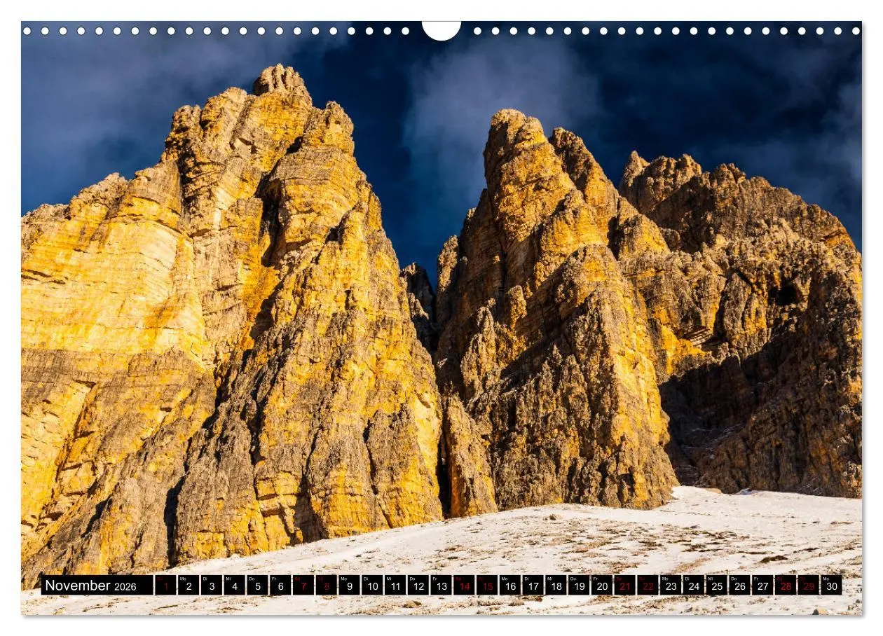 Bild: 9783457890059 | Drei Zinnen. Sextner Dolomiten (Wandkalender 2026 DIN A3 quer),...