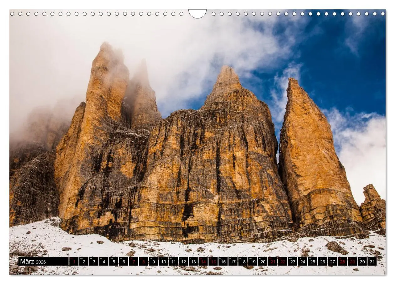 Bild: 9783457890059 | Drei Zinnen. Sextner Dolomiten (Wandkalender 2026 DIN A3 quer),...