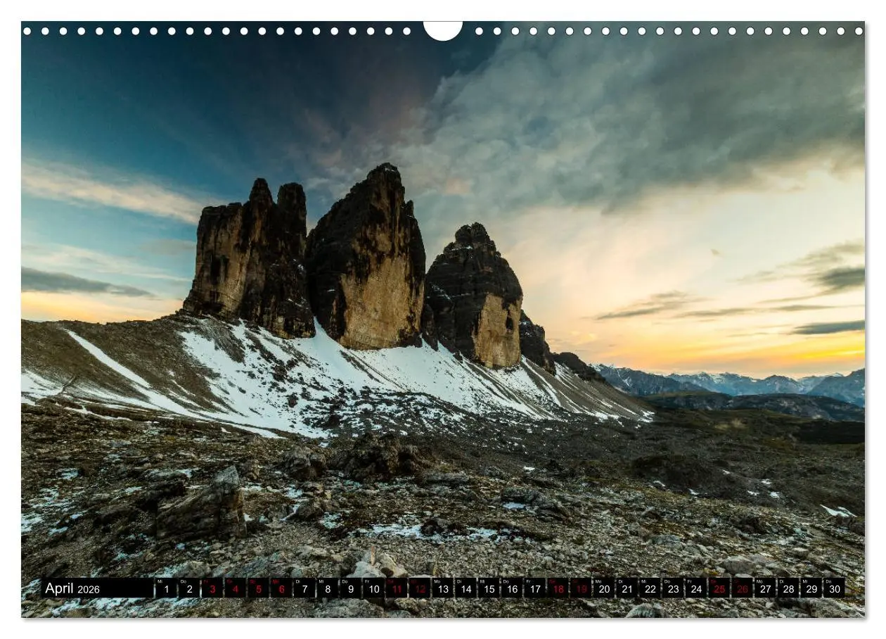 Bild: 9783457890059 | Drei Zinnen. Sextner Dolomiten (Wandkalender 2026 DIN A3 quer),...