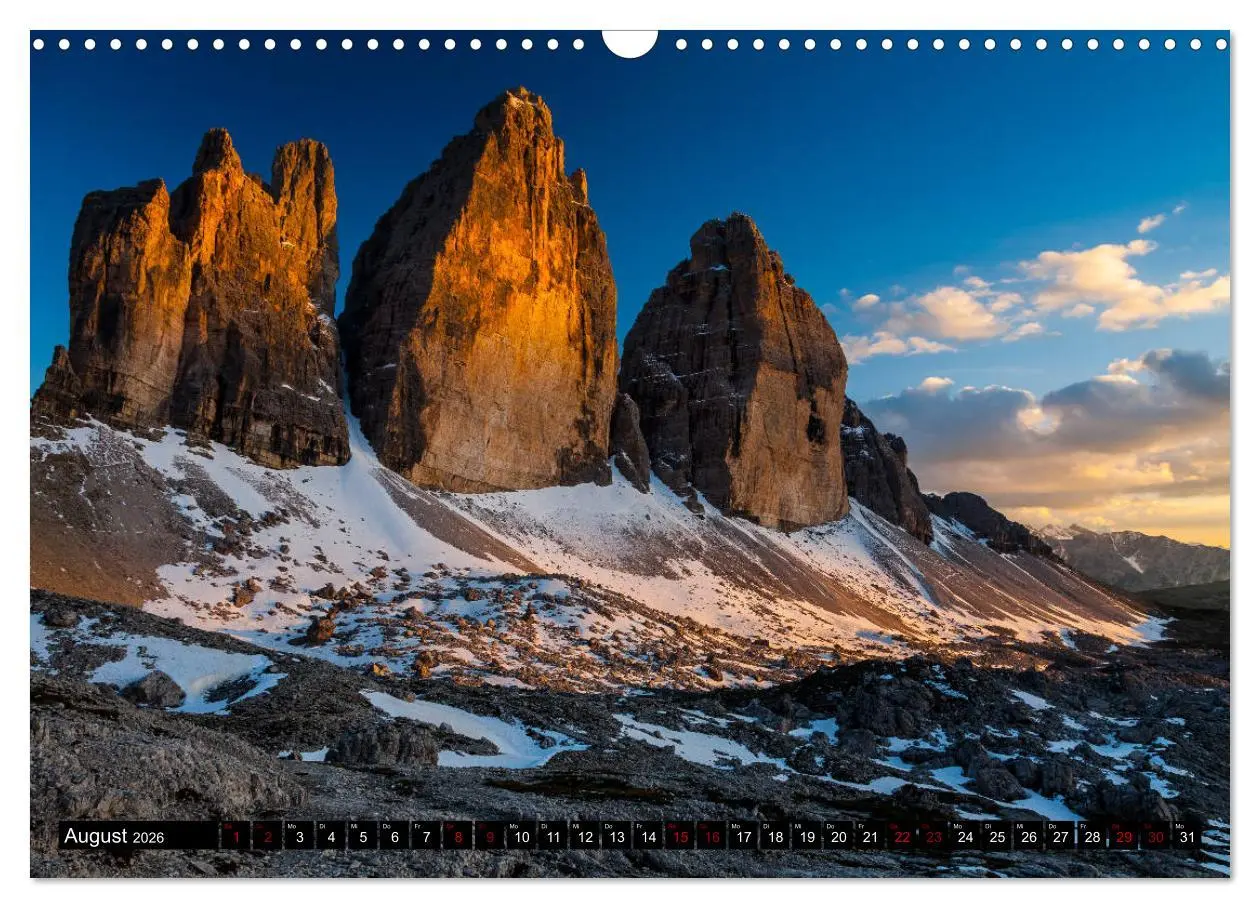 Bild: 9783457890059 | Drei Zinnen. Sextner Dolomiten (Wandkalender 2026 DIN A3 quer),...