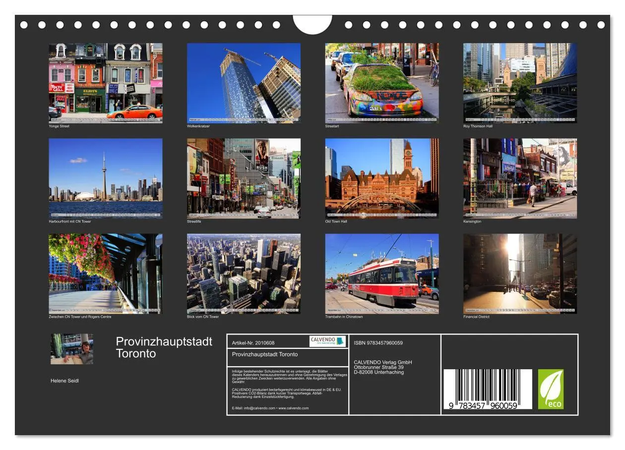 Bild: 9783457960059 | Provinzhauptstadt Toronto (Wandkalender 2026 DIN A4 quer), CALVENDO...