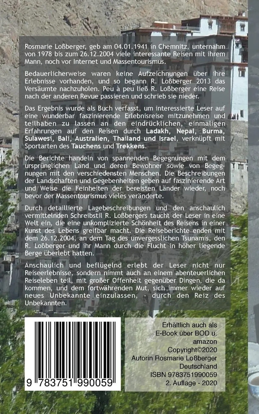 Rückseite: 9783751990059 | Der Reiz des Unbekannten | Rosmarie Loßberger | Taschenbuch | 180 S.