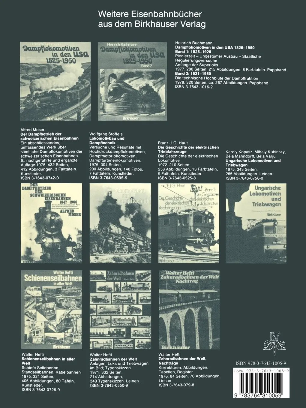 Rückseite: 9783764310059 | Unkonventionelle Bergbahnen | Hefti | Taschenbuch | 104 S. | Deutsch