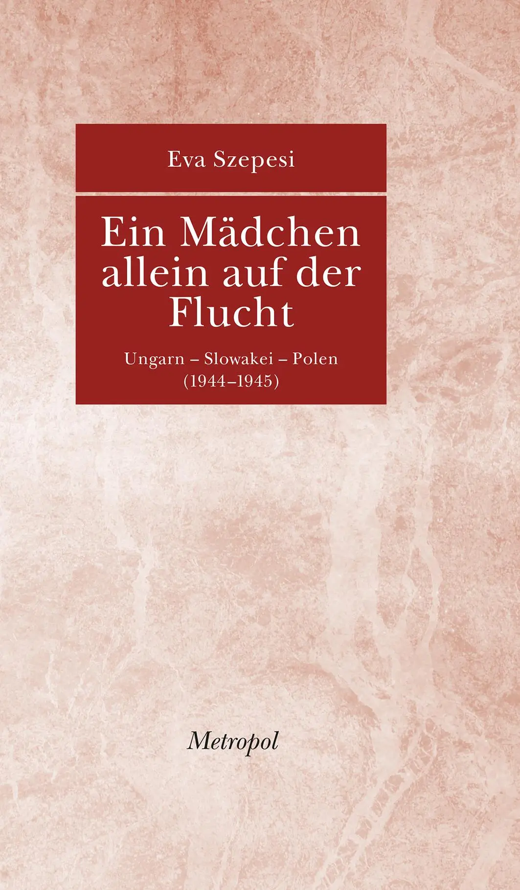 Cover: 9783863310059 | Ein Mädchen allein auf der Flucht | Eva Szepesi | Buch | 159 S. | 2011 Cover: 9783863310059 | Ein Mädchen allein auf der Flucht | Eva Szepesi | Buch | 159 S. | 2011