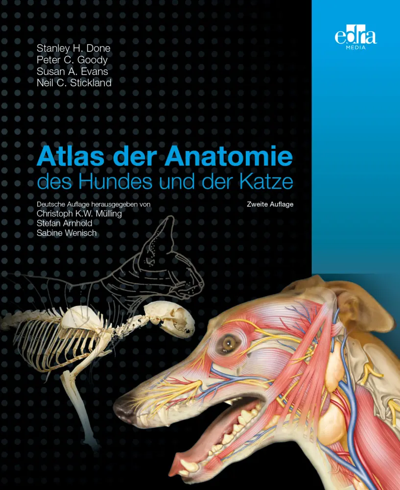 Cover: 9783988910059 | Atlas der Anatomie des Hundes und der Katze | Stanley H. Done (u. a.)