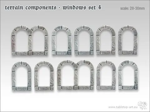Cover: 610098490159 | Terrain Components - Windows Set 4 (10) | deutsch | Tabletop-Art