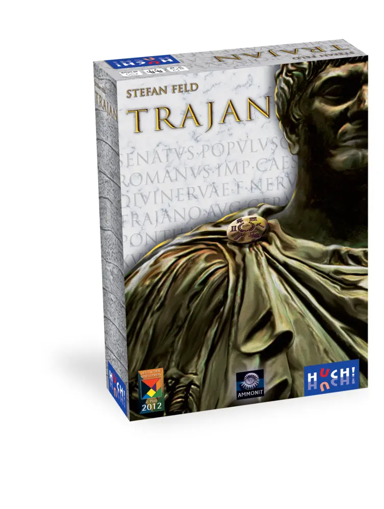 Cover: 5060156400159 | Trajan (Spiel) | Spiel | In Spielebox | 400159 | Deutsch | 2012 | Huch