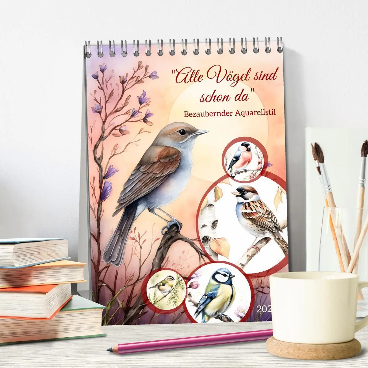 Bild: 9783457260159 | Alle Vögel sind schon da (Tischkalender 2026 DIN A5 hoch), CALVENDO...
